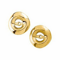 14K Yellow 12x10 mm Earring Jackets